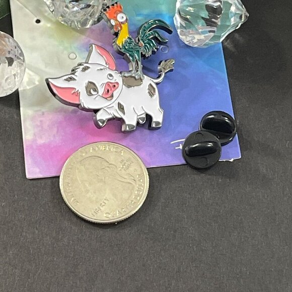 Hei Hei Pua Lapel Pin Moana Princess Pet Rooster Pig Badge Brooch Accessories - Picture 4 of 11